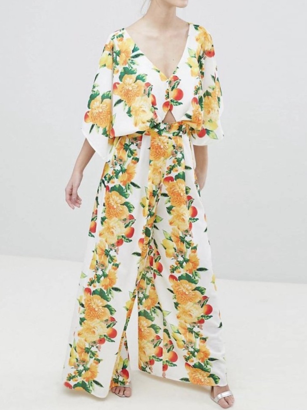 ASOS Floral Wide-Leg Jumpsuit